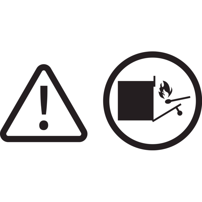 "ATTENTION!
Keep the oven door open when lighting the oven burner or the grill burner."