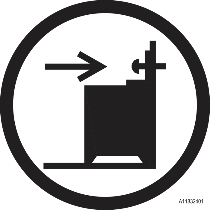 Fix the appliance to the wall - risk of tilting