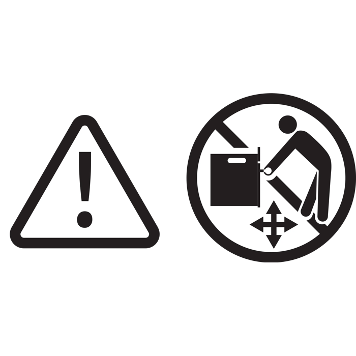 CAUTION: Never pull the appliance by the oven handle.