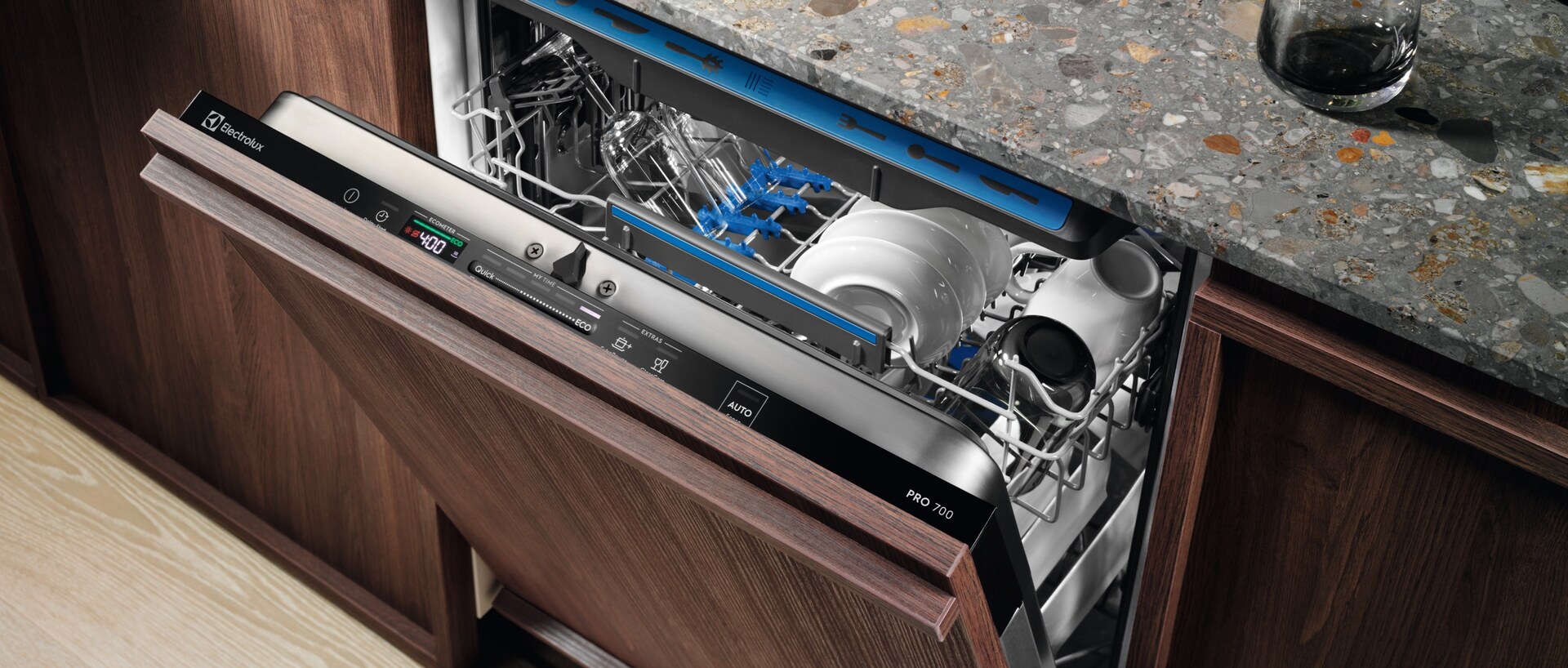 Open dishwasher