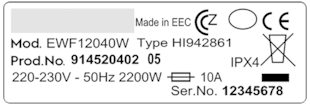Make sure to capture the entire rating plate in a straight angle