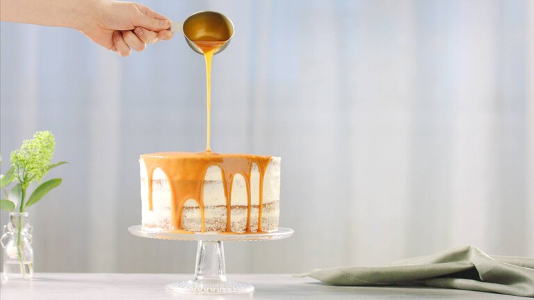 Naked Caramel Cake